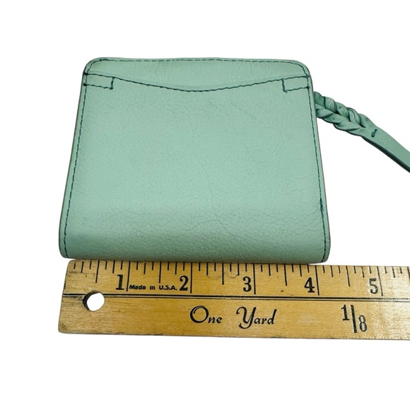 Fossil Mini Bifold Snap Wallet Small Mint Green Tassel - Picture 12 of 13